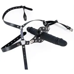 KINKgear Bâillon avec gode Strap Dick 12cm